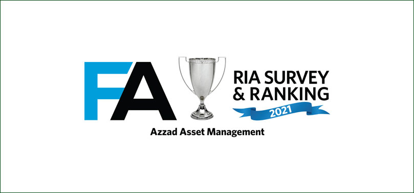 Financial Advisor Magazine names Azzad in 2021 RIA Survey and Ranking